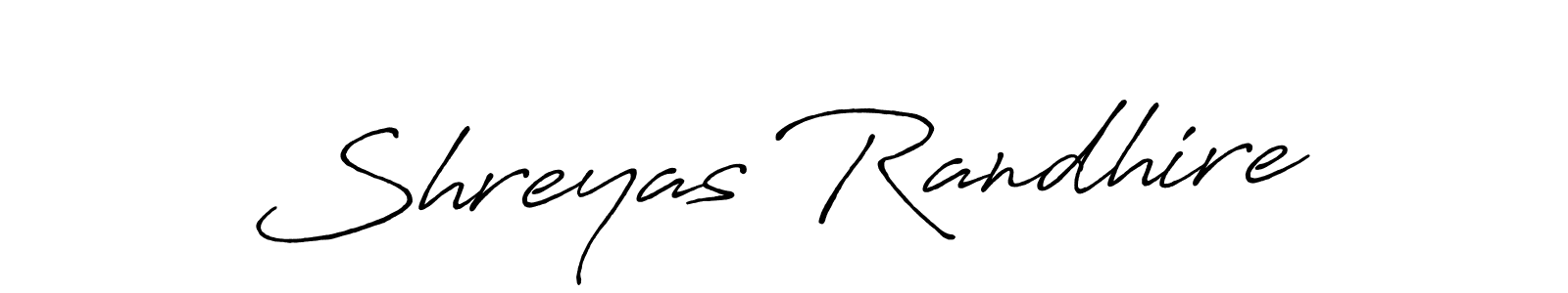 It looks lik you need a new signature style for name Shreyas Randhire. Design unique handwritten (Antro_Vectra_Bolder) signature with our free signature maker in just a few clicks. Shreyas Randhire signature style 7 images and pictures png