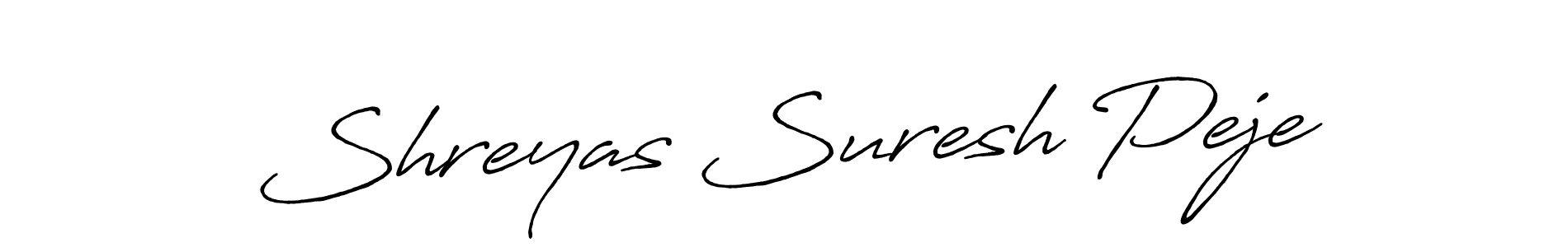 Use a signature maker to create a handwritten signature online. With this signature software, you can design (Antro_Vectra_Bolder) your own signature for name Shreyas Suresh Peje. Shreyas Suresh Peje signature style 7 images and pictures png