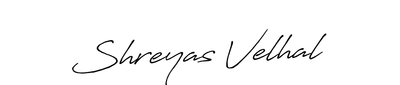 The best way (Antro_Vectra_Bolder) to make a short signature is to pick only two or three words in your name. The name Shreyas Velhal include a total of six letters. For converting this name. Shreyas Velhal signature style 7 images and pictures png