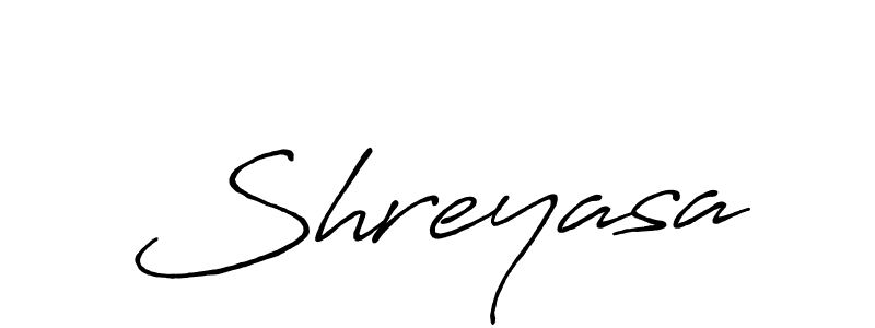 Shreyasa stylish signature style. Best Handwritten Sign (Antro_Vectra_Bolder) for my name. Handwritten Signature Collection Ideas for my name Shreyasa. Shreyasa signature style 7 images and pictures png