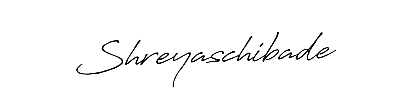 Design your own signature with our free online signature maker. With this signature software, you can create a handwritten (Antro_Vectra_Bolder) signature for name Shreyaschibade. Shreyaschibade signature style 7 images and pictures png