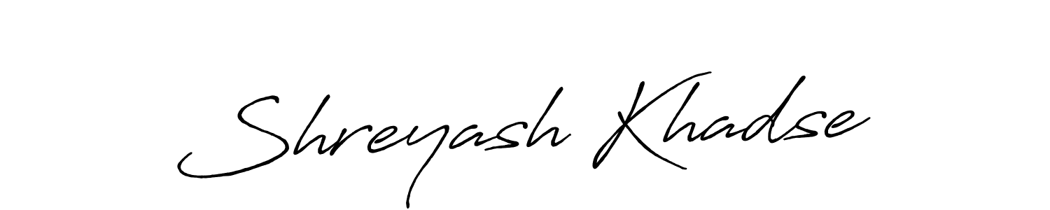 You should practise on your own different ways (Antro_Vectra_Bolder) to write your name (Shreyash Khadse) in signature. don't let someone else do it for you. Shreyash Khadse signature style 7 images and pictures png