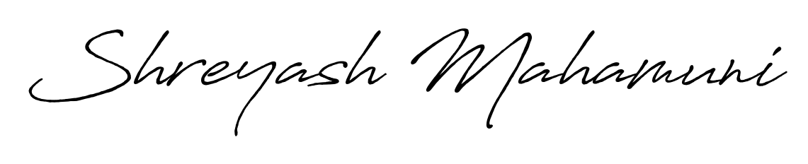 Practice writing Shreyash Mahamuni with the flow of Antro_Vectra_Bolder lettering. A fantastic source of inspiration for developing your personal signature style. Shreyash Mahamuni signature style 7 images and pictures png