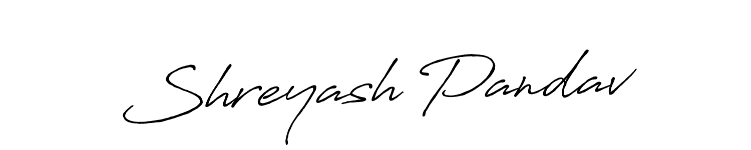 Use a signature maker to create a handwritten signature online. With this signature software, you can design (Antro_Vectra_Bolder) your own signature for name Shreyash Pandav. Shreyash Pandav signature style 7 images and pictures png