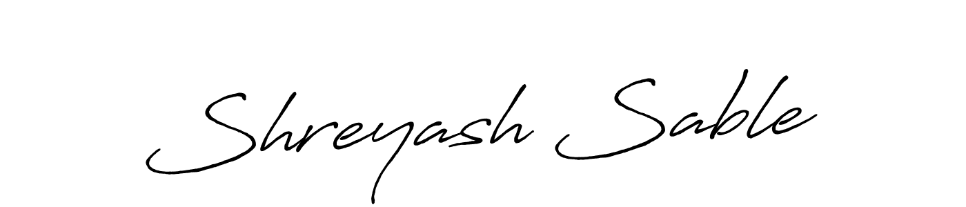 This is the best signature style for the Shreyash Sable name. Also you like these signature font (Antro_Vectra_Bolder). Mix name signature. Shreyash Sable signature style 7 images and pictures png