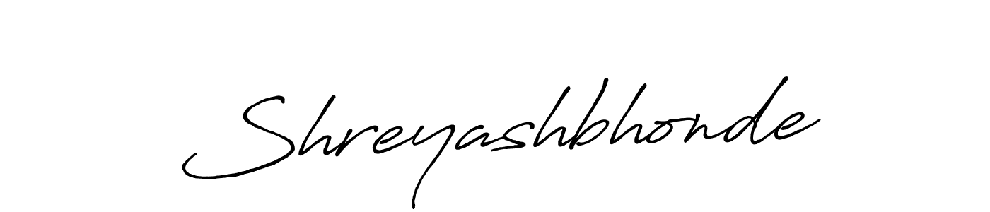 Shreyashbhonde stylish signature style. Best Handwritten Sign (Antro_Vectra_Bolder) for my name. Handwritten Signature Collection Ideas for my name Shreyashbhonde. Shreyashbhonde signature style 7 images and pictures png