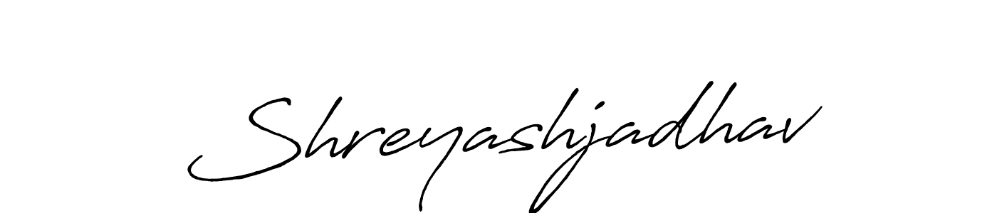 Also we have Shreyashjadhav name is the best signature style. Create professional handwritten signature collection using Antro_Vectra_Bolder autograph style. Shreyashjadhav signature style 7 images and pictures png