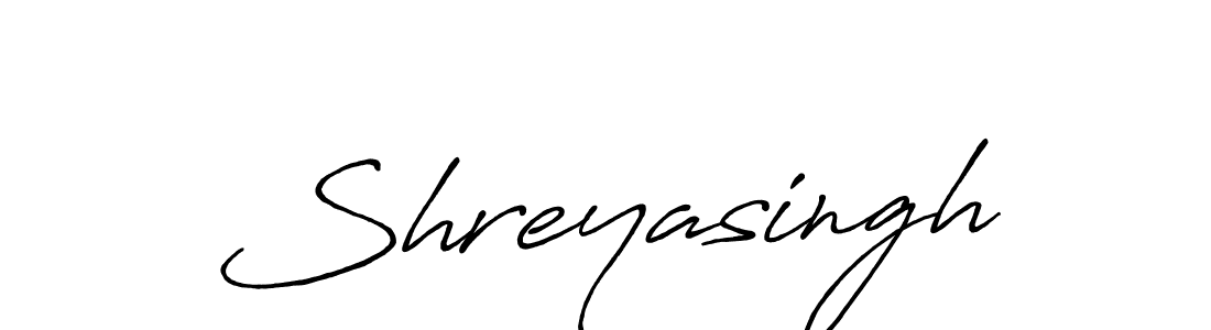 Also we have Shreyasingh name is the best signature style. Create professional handwritten signature collection using Antro_Vectra_Bolder autograph style. Shreyasingh signature style 7 images and pictures png