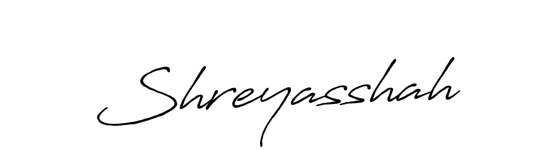 Design your own signature with our free online signature maker. With this signature software, you can create a handwritten (Antro_Vectra_Bolder) signature for name Shreyasshah. Shreyasshah signature style 7 images and pictures png