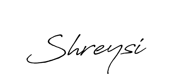 Create a beautiful signature design for name Shreysi. With this signature (Antro_Vectra_Bolder) fonts, you can make a handwritten signature for free. Shreysi signature style 7 images and pictures png