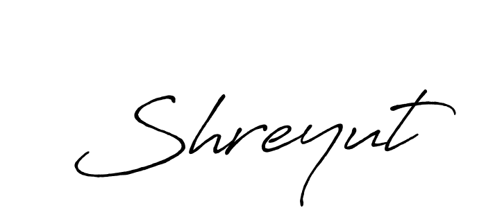 Make a beautiful signature design for name Shreyut. Use this online signature maker to create a handwritten signature for free. Shreyut signature style 7 images and pictures png