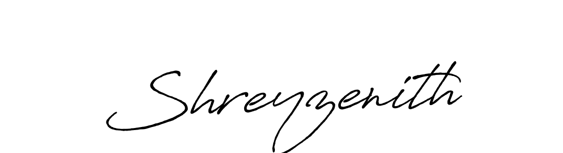 Shreyzenith stylish signature style. Best Handwritten Sign (Antro_Vectra_Bolder) for my name. Handwritten Signature Collection Ideas for my name Shreyzenith. Shreyzenith signature style 7 images and pictures png