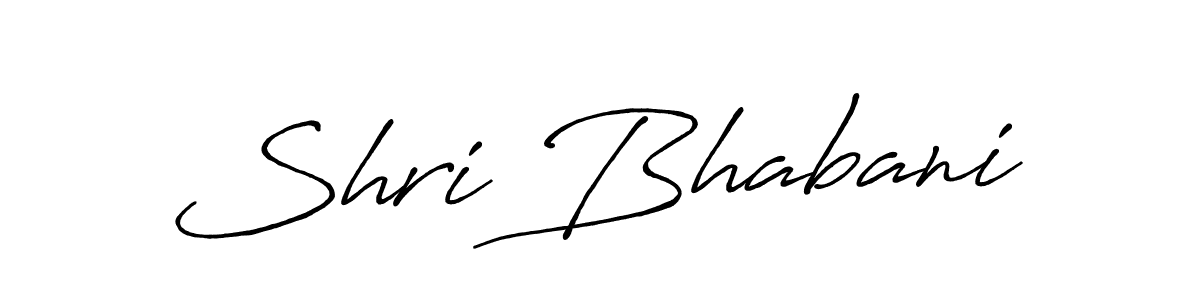 Make a beautiful signature design for name Shri Bhabani. With this signature (Antro_Vectra_Bolder) style, you can create a handwritten signature for free. Shri Bhabani signature style 7 images and pictures png
