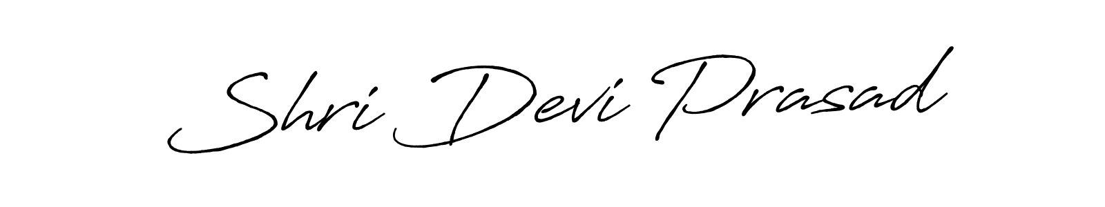 Create a beautiful signature design for name Shri Devi Prasad. With this signature (Antro_Vectra_Bolder) fonts, you can make a handwritten signature for free. Shri Devi Prasad signature style 7 images and pictures png
