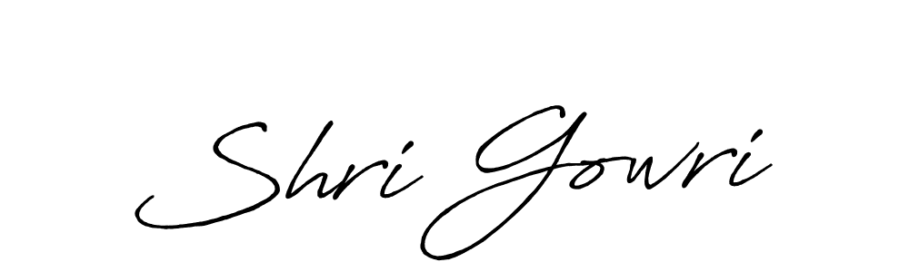 Similarly Antro_Vectra_Bolder is the best handwritten signature design. Signature creator online .You can use it as an online autograph creator for name Shri Gowri. Shri Gowri signature style 7 images and pictures png