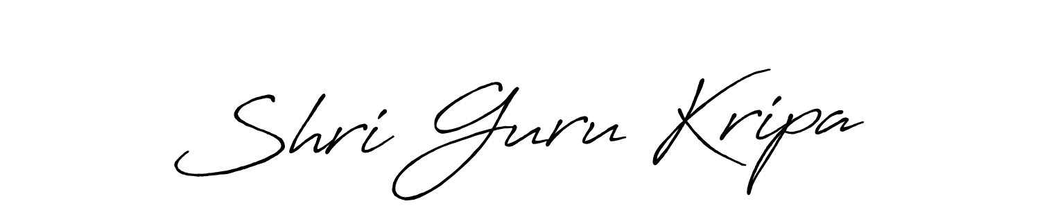 Antro_Vectra_Bolder is a professional signature style that is perfect for those who want to add a touch of class to their signature. It is also a great choice for those who want to make their signature more unique. Get Shri Guru Kripa name to fancy signature for free. Shri Guru Kripa signature style 7 images and pictures png