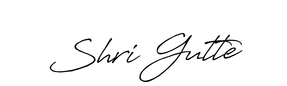 Also we have Shri Gutte name is the best signature style. Create professional handwritten signature collection using Antro_Vectra_Bolder autograph style. Shri Gutte signature style 7 images and pictures png