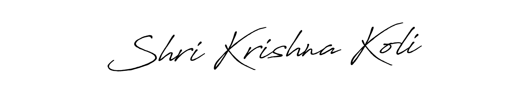 Also we have Shri Krishna Koli name is the best signature style. Create professional handwritten signature collection using Antro_Vectra_Bolder autograph style. Shri Krishna Koli signature style 7 images and pictures png