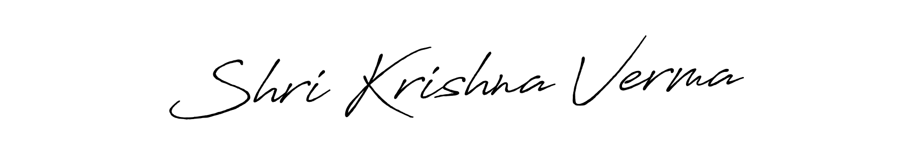 Antro_Vectra_Bolder is a professional signature style that is perfect for those who want to add a touch of class to their signature. It is also a great choice for those who want to make their signature more unique. Get Shri Krishna Verma name to fancy signature for free. Shri Krishna Verma signature style 7 images and pictures png