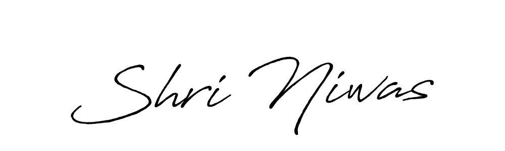 Make a beautiful signature design for name Shri Niwas. With this signature (Antro_Vectra_Bolder) style, you can create a handwritten signature for free. Shri Niwas signature style 7 images and pictures png