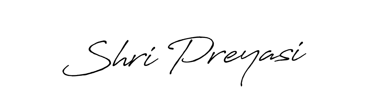 How to make Shri Preyasi signature? Antro_Vectra_Bolder is a professional autograph style. Create handwritten signature for Shri Preyasi name. Shri Preyasi signature style 7 images and pictures png