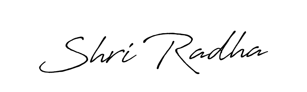 Create a beautiful signature design for name Shri Radha. With this signature (Antro_Vectra_Bolder) fonts, you can make a handwritten signature for free. Shri Radha signature style 7 images and pictures png