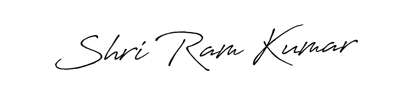 Create a beautiful signature design for name Shri Ram Kumar. With this signature (Antro_Vectra_Bolder) fonts, you can make a handwritten signature for free. Shri Ram Kumar signature style 7 images and pictures png