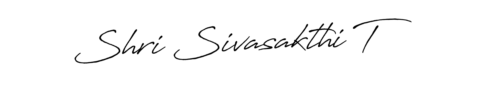 Use a signature maker to create a handwritten signature online. With this signature software, you can design (Antro_Vectra_Bolder) your own signature for name Shri Sivasakthi T. Shri Sivasakthi T signature style 7 images and pictures png