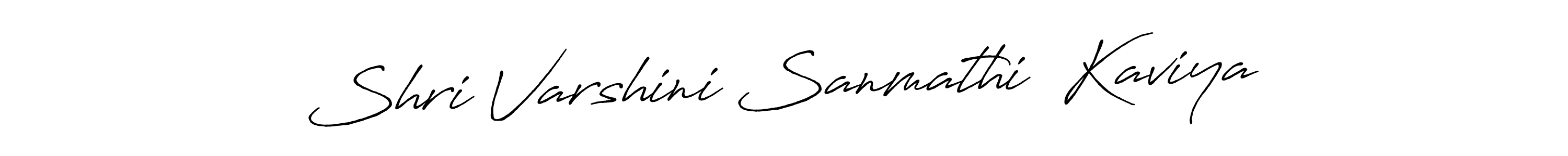 Make a beautiful signature design for name Shri Varshini Sanmathi  Kaviya. Use this online signature maker to create a handwritten signature for free. Shri Varshini Sanmathi  Kaviya signature style 7 images and pictures png