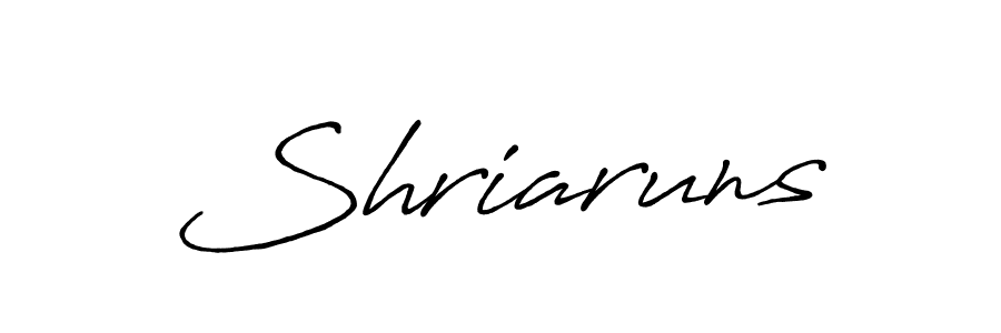 The best way (Antro_Vectra_Bolder) to make a short signature is to pick only two or three words in your name. The name Shriaruns include a total of six letters. For converting this name. Shriaruns signature style 7 images and pictures png