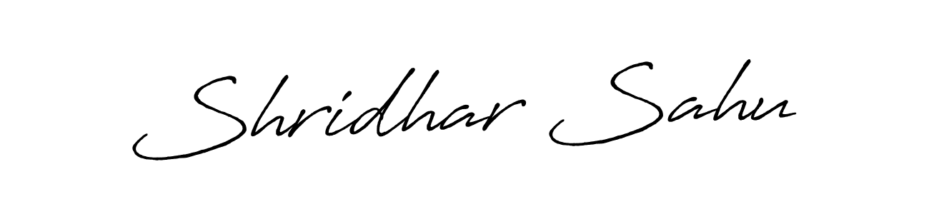 Antro_Vectra_Bolder is a professional signature style that is perfect for those who want to add a touch of class to their signature. It is also a great choice for those who want to make their signature more unique. Get Shridhar Sahu name to fancy signature for free. Shridhar Sahu signature style 7 images and pictures png