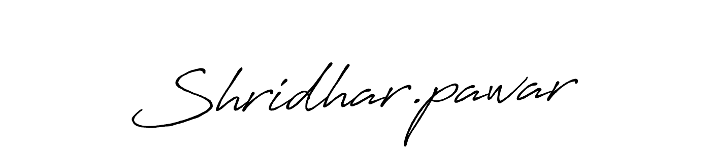 Design your own signature with our free online signature maker. With this signature software, you can create a handwritten (Antro_Vectra_Bolder) signature for name Shridhar.pawar. Shridhar.pawar signature style 7 images and pictures png