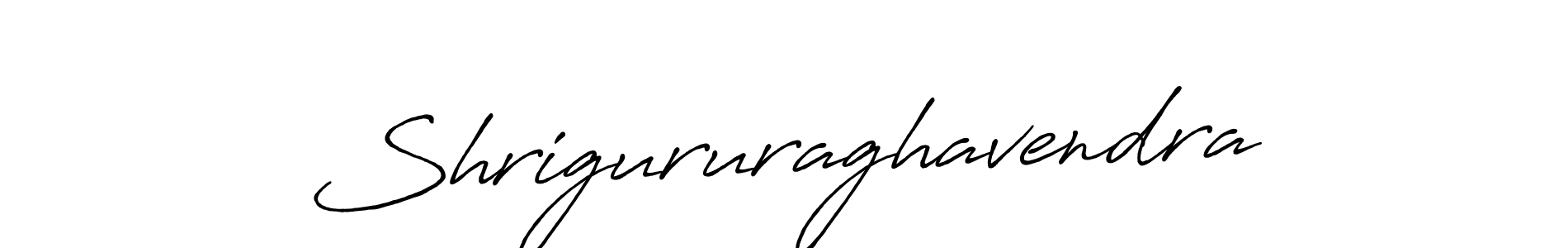 How to make Shrigururaghavendra name signature. Use Antro_Vectra_Bolder style for creating short signs online. This is the latest handwritten sign. Shrigururaghavendra signature style 7 images and pictures png