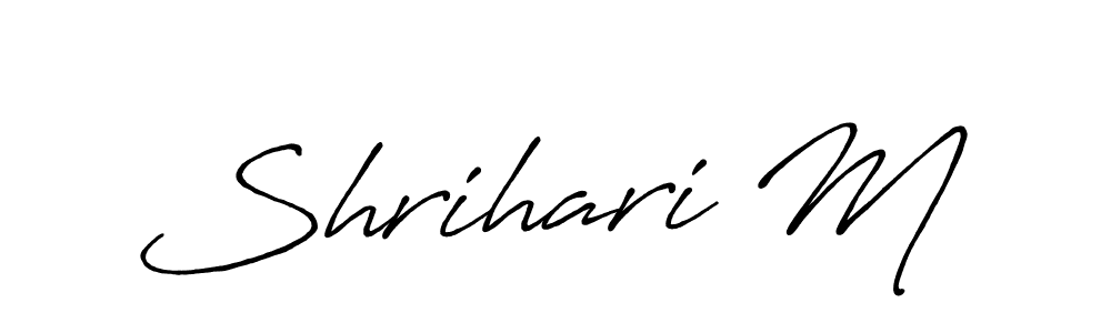 See photos of Shrihari M official signature by Spectra . Check more albums & portfolios. Read reviews & check more about Antro_Vectra_Bolder font. Shrihari M signature style 7 images and pictures png