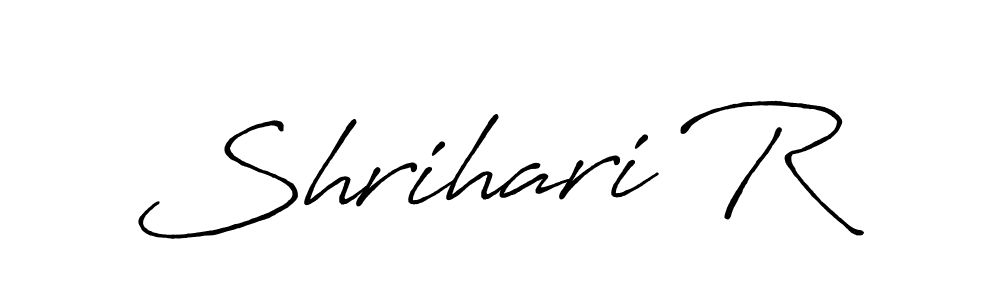 How to make Shrihari R signature? Antro_Vectra_Bolder is a professional autograph style. Create handwritten signature for Shrihari R name. Shrihari R signature style 7 images and pictures png