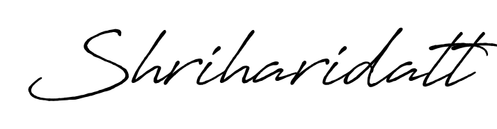 Upgrade your professional image with Shriharidatt signature created with Antro_Vectra_Bolder font. Fast, free, and watermark-free download. Shriharidatt signature style 7 images and pictures png