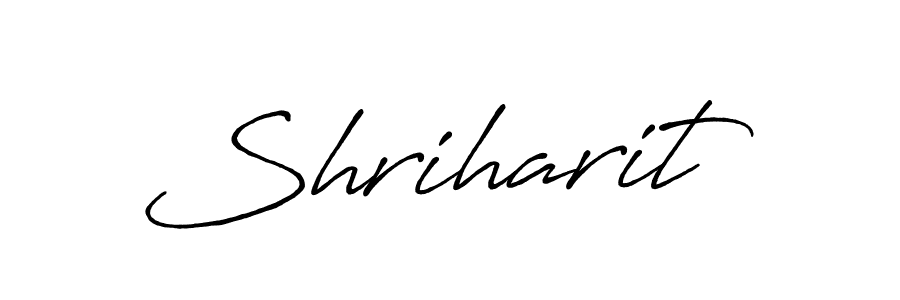 How to make Shriharit signature? Antro_Vectra_Bolder is a professional autograph style. Create handwritten signature for Shriharit name. Shriharit signature style 7 images and pictures png