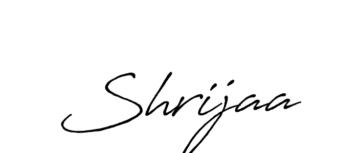 Create a beautiful signature design for name Shrijaa. With this signature (Antro_Vectra_Bolder) fonts, you can make a handwritten signature for free. Shrijaa signature style 7 images and pictures png