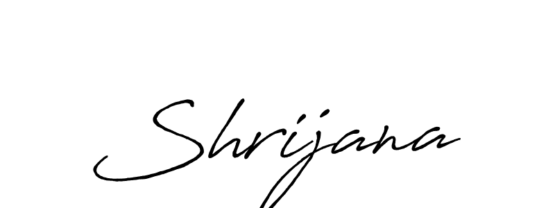 Shrijana stylish signature style. Best Handwritten Sign (Antro_Vectra_Bolder) for my name. Handwritten Signature Collection Ideas for my name Shrijana. Shrijana signature style 7 images and pictures png