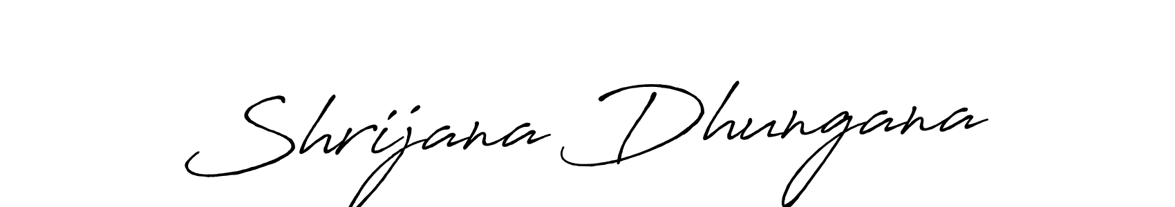 Make a beautiful signature design for name Shrijana Dhungana. With this signature (Antro_Vectra_Bolder) style, you can create a handwritten signature for free. Shrijana Dhungana signature style 7 images and pictures png