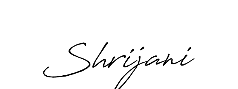 Use a signature maker to create a handwritten signature online. With this signature software, you can design (Antro_Vectra_Bolder) your own signature for name Shrijani. Shrijani signature style 7 images and pictures png