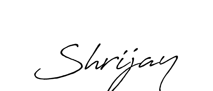 Shrijay stylish signature style. Best Handwritten Sign (Antro_Vectra_Bolder) for my name. Handwritten Signature Collection Ideas for my name Shrijay. Shrijay signature style 7 images and pictures png