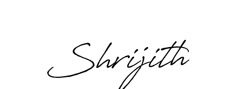 Also we have Shrijith name is the best signature style. Create professional handwritten signature collection using Antro_Vectra_Bolder autograph style. Shrijith signature style 7 images and pictures png