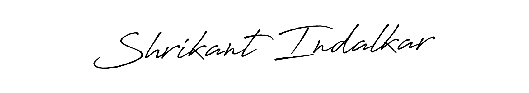 Create a beautiful signature design for name Shrikant Indalkar. With this signature (Antro_Vectra_Bolder) fonts, you can make a handwritten signature for free. Shrikant Indalkar signature style 7 images and pictures png