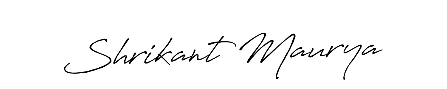 Use a signature maker to create a handwritten signature online. With this signature software, you can design (Antro_Vectra_Bolder) your own signature for name Shrikant Maurya. Shrikant Maurya signature style 7 images and pictures png