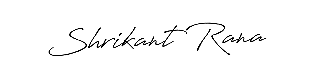 Create a beautiful signature design for name Shrikant Rana. With this signature (Antro_Vectra_Bolder) fonts, you can make a handwritten signature for free. Shrikant Rana signature style 7 images and pictures png