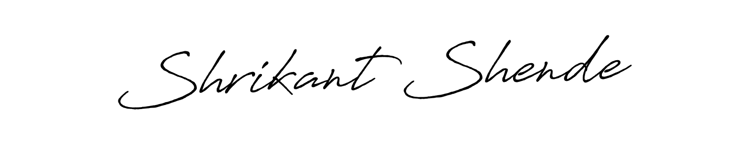 How to make Shrikant Shende signature? Antro_Vectra_Bolder is a professional autograph style. Create handwritten signature for Shrikant Shende name. Shrikant Shende signature style 7 images and pictures png