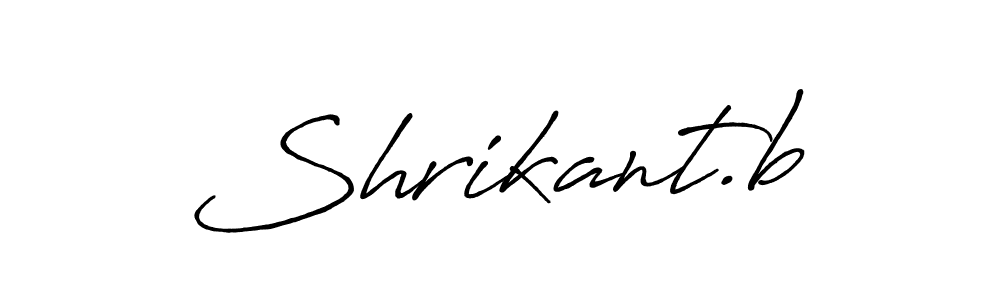 Create a beautiful signature design for name Shrikant.b. With this signature (Antro_Vectra_Bolder) fonts, you can make a handwritten signature for free. Shrikant.b signature style 7 images and pictures png