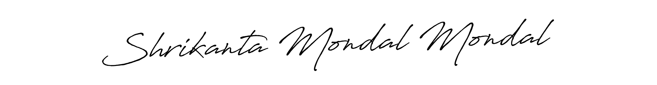 Use a signature maker to create a handwritten signature online. With this signature software, you can design (Antro_Vectra_Bolder) your own signature for name Shrikanta Mondal Mondal. Shrikanta Mondal Mondal signature style 7 images and pictures png