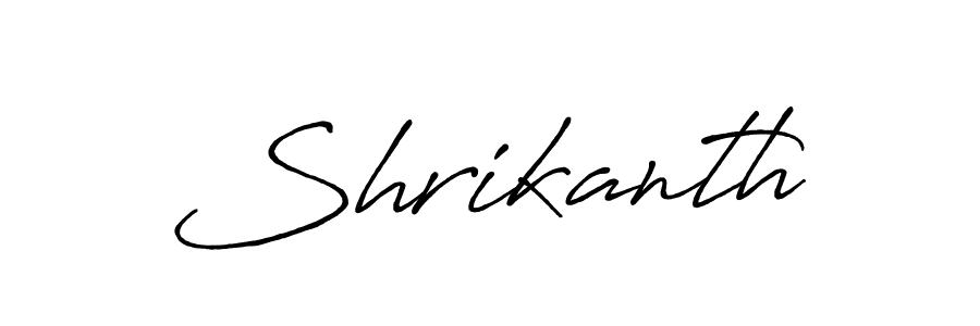 Make a beautiful signature design for name Shrikanth. Use this online signature maker to create a handwritten signature for free. Shrikanth signature style 7 images and pictures png